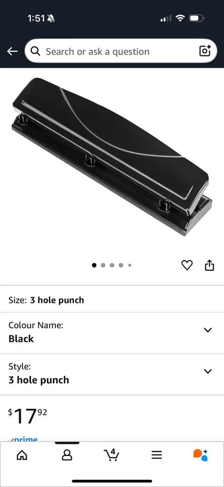 Brand new basic 3 hole punch image indicator(2)