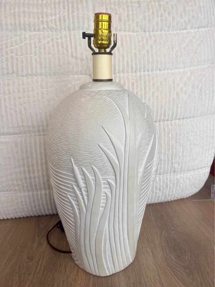 Vintage 70s Palm Beach Heron Lamp by Dayle Rushall - photo 4