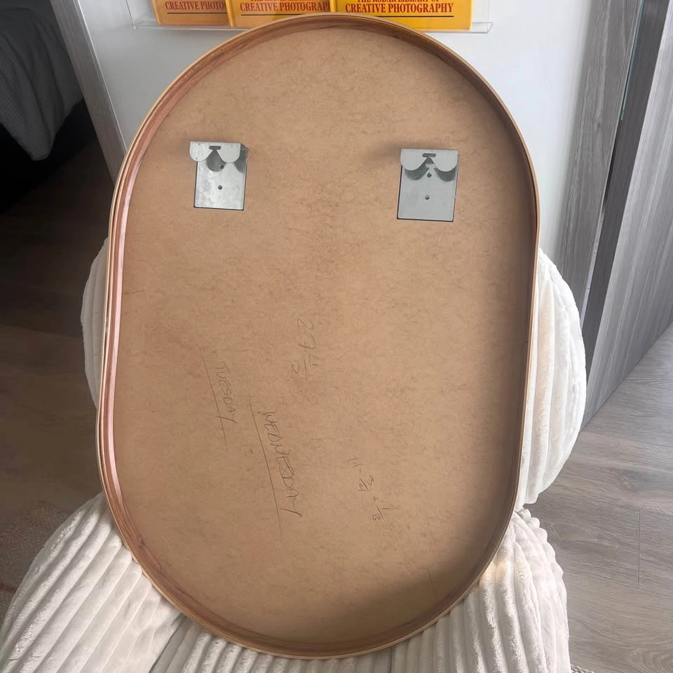 Mirror with Lipstick Motif and Gold Trim - photo 2