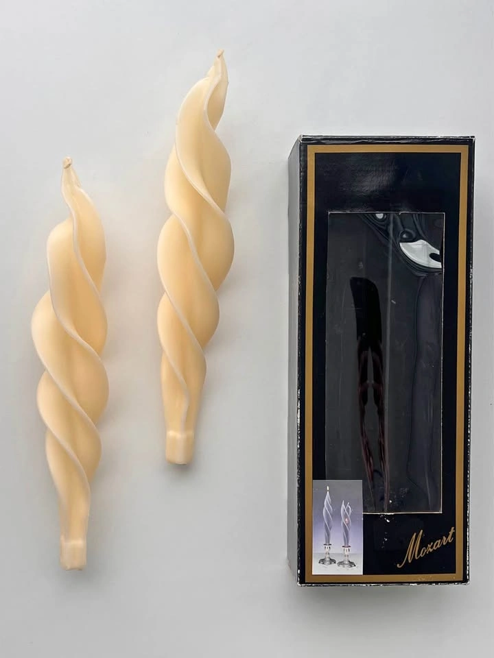Vintage Twisted Taper Candles New in Box