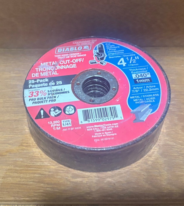 Diablo 4-1/2 Inch Metal Cut-Off Wheels