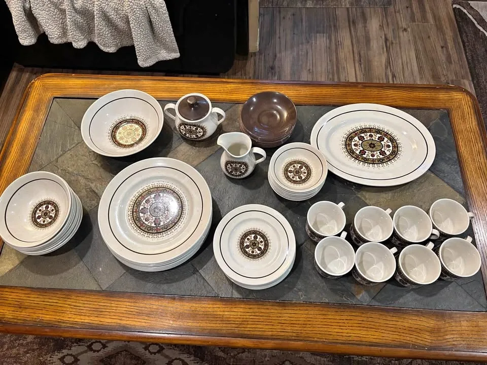 Vintage Royal Overture Cavalier Ironstone Dish Set 1970’s