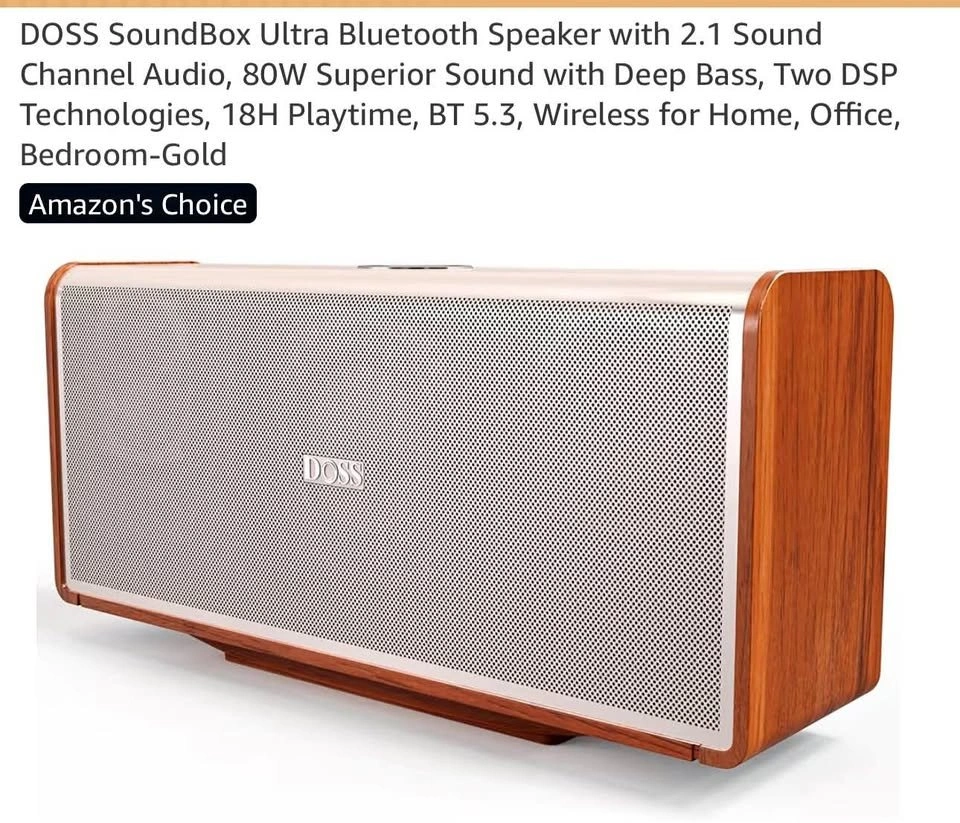 DOSS SoundBox Ultra Bluetooth Speaker 80W Deep Bass BT 5.3 - photo 4