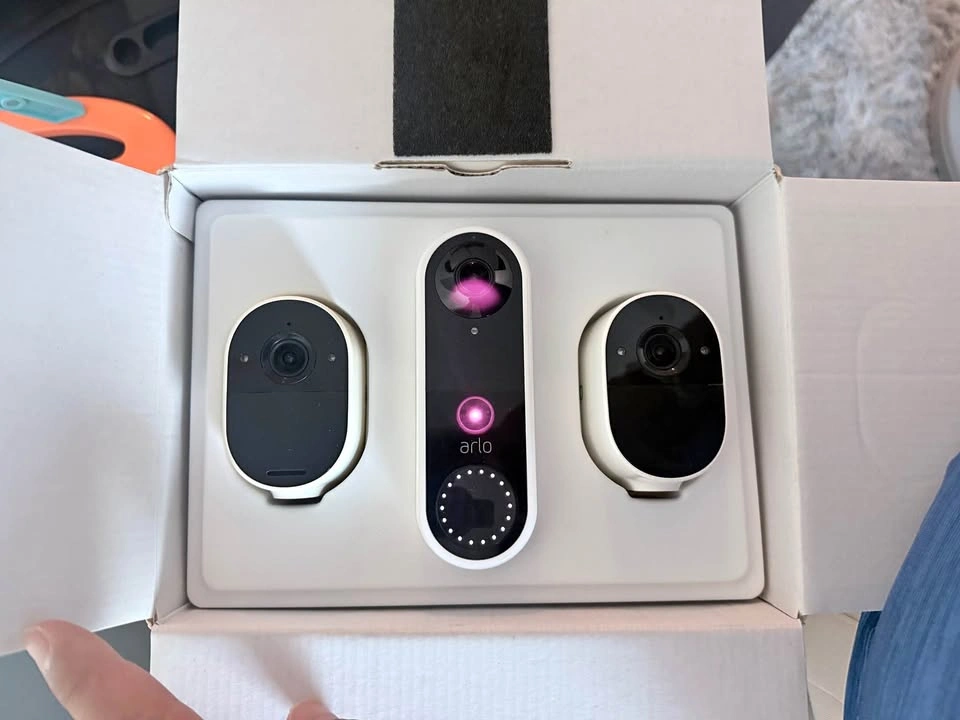 Arlo Essential Camera and Wired Video Doorbell Bundle