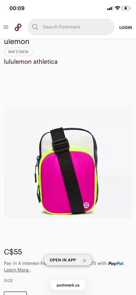 Lululemon cross body bag