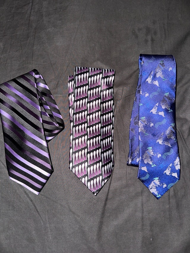 Three dress ties asking 10$ each