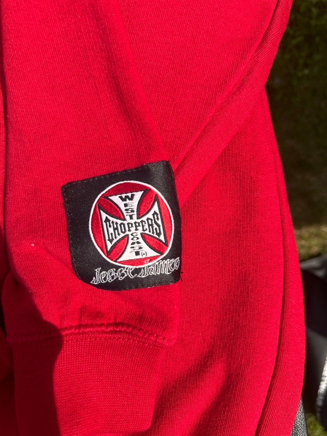 red west coast choppers 2XL zip up hoodie - photo 3
