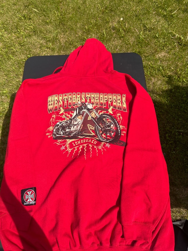 red west coast choppers 2XL zip up hoodie - photo 5