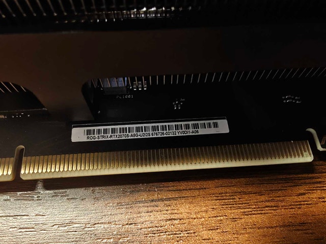 RTX 2070 Super 8 GB Asus Rog Strix - photo 3