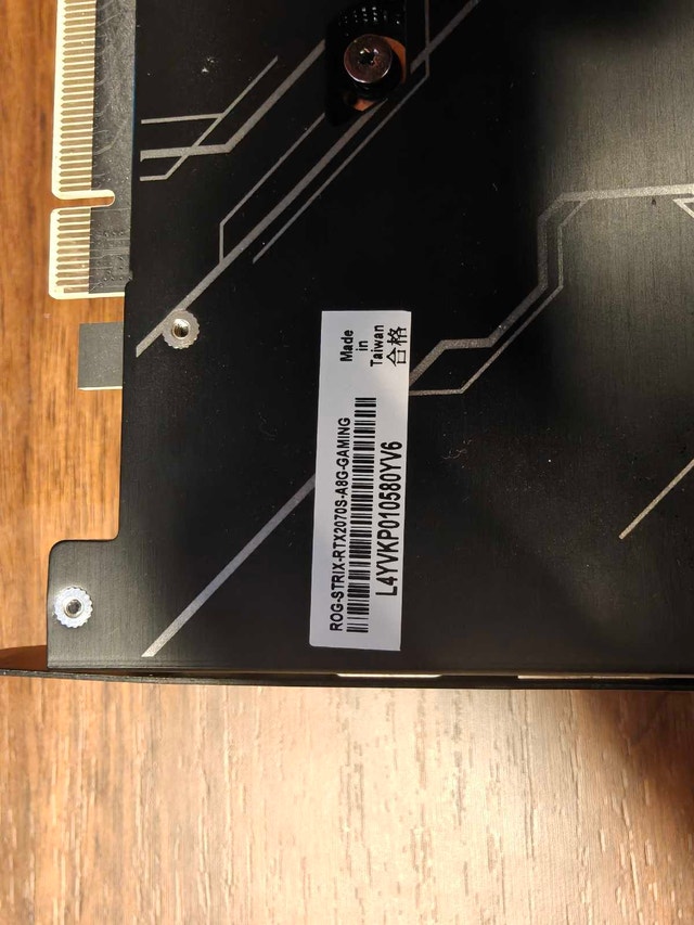 RTX 2070 Super 8 GB Asus Rog Strix - photo 4