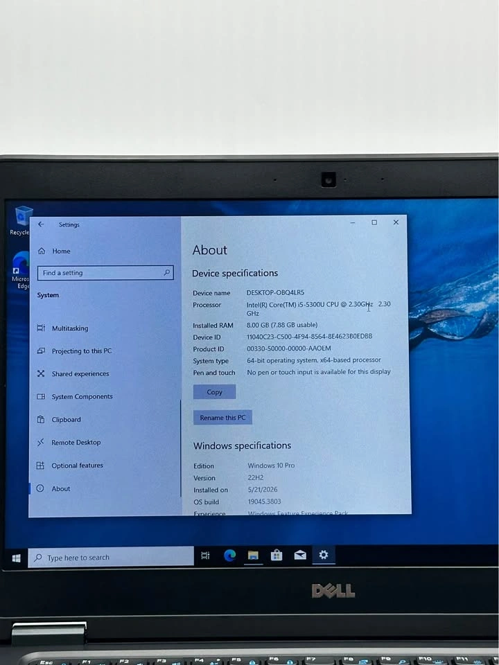 Dell Latitude E7450, 5th gen i5, 8GB RAM, 256GB SSD, 14'' Touch - photo 2