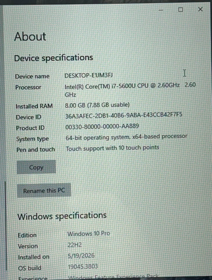 DELL Latitude E5550 15.6" i7 5th Gen 2.6GHz 8GB 512GB - photo 3