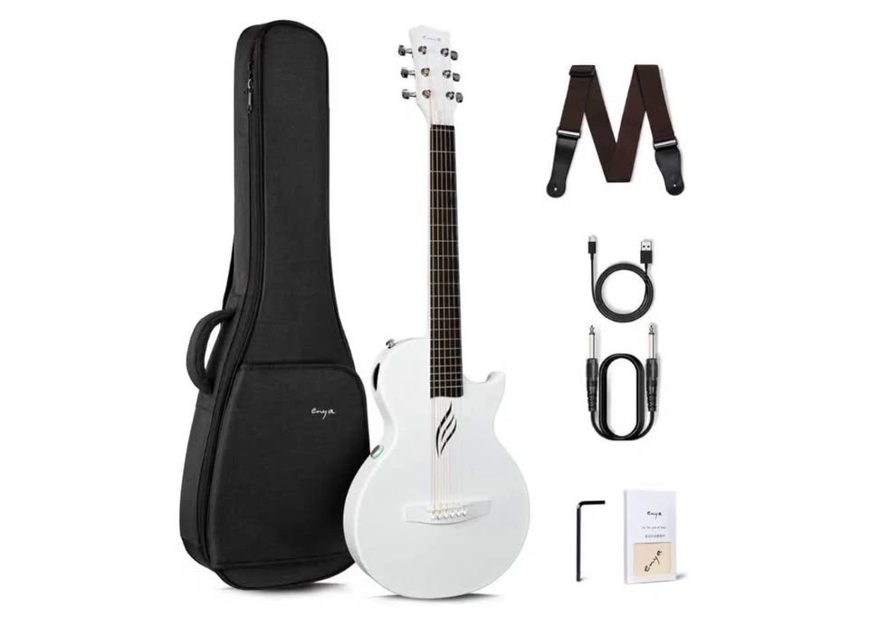 Enya NOVA GO SP1 Carbon Fiber Travel Guitar - 35" Acoustic Elect - photo 2