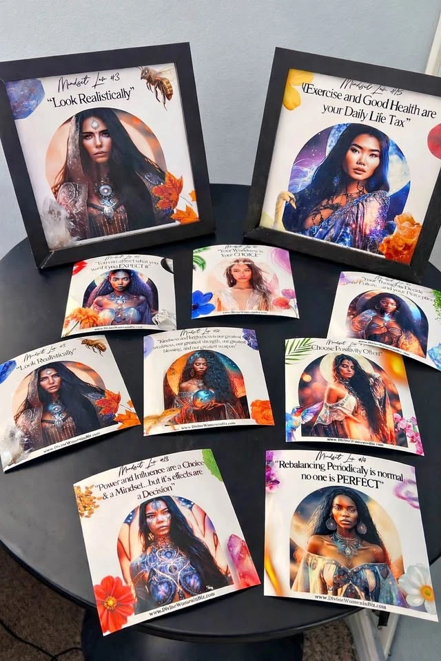 The Goddess Codes | Mindset Art Set | Framed Spiritual Art
