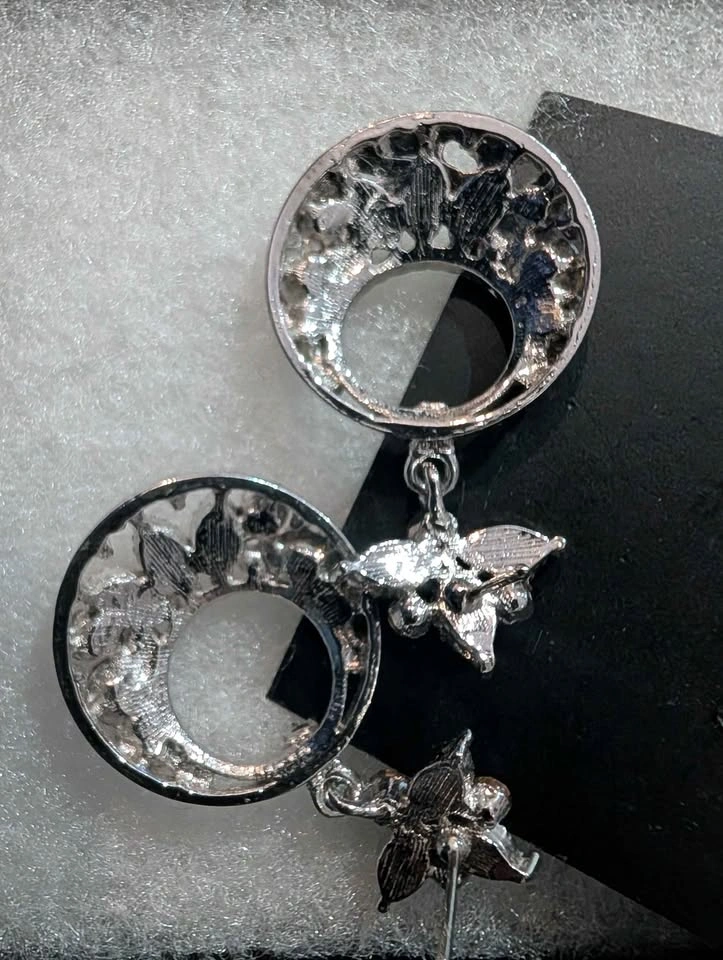 DKNY Pink Crystal Drop Earrings - photo 3
