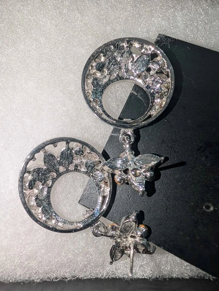 DKNY Pink Crystal Drop Earrings - photo 4