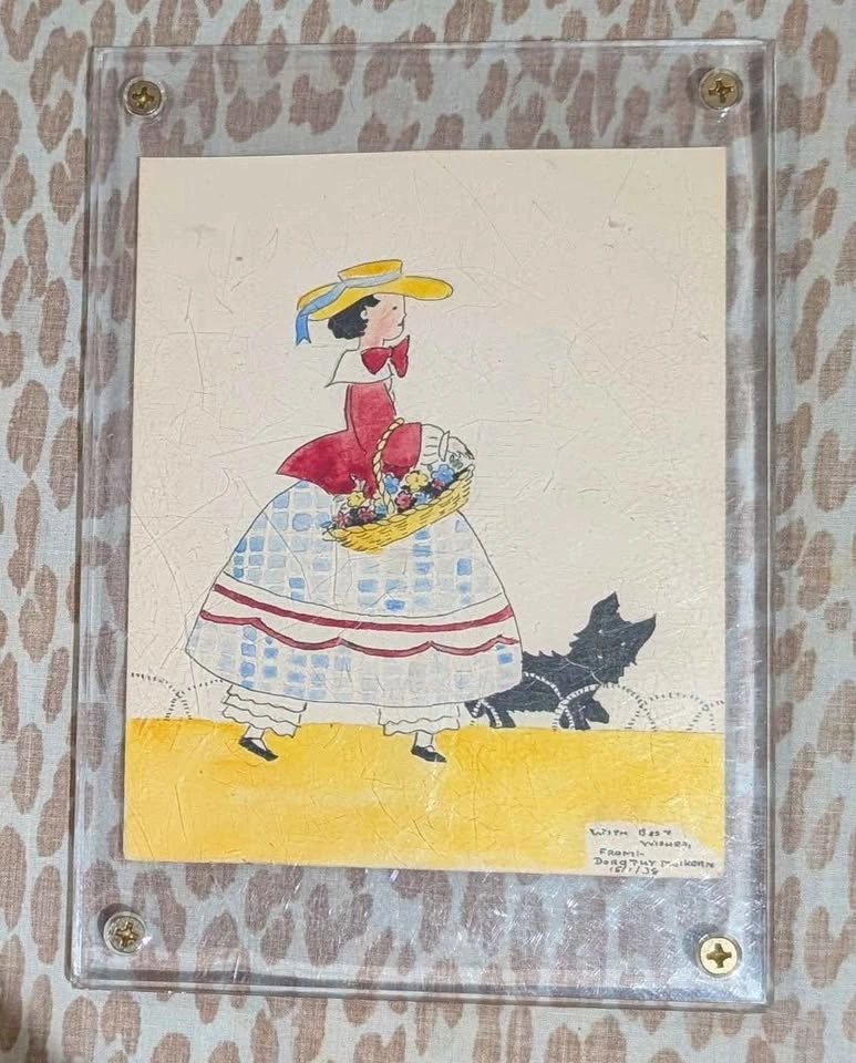 Vintage 1938 Dorothy Mulkern Watercolor Illustration - photo 2