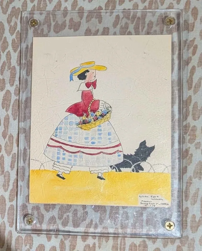 Vintage 1938 Dorothy Mulkern Watercolor Illustration - photo 2