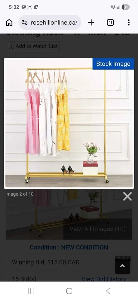 Industrial Pipe Rolling Clothing Rack - photo 4