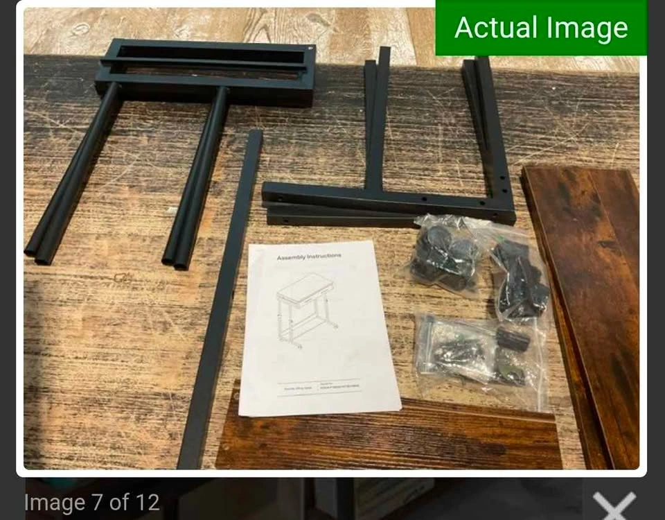 Desk Height Adjustable 17.71”D x 31.49”W x 27.55”H - Rustic Brow - photo 4