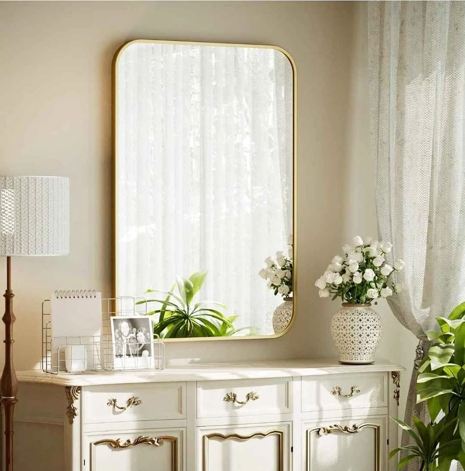Wall Mirror 20" x 28" - Gold color Brand New