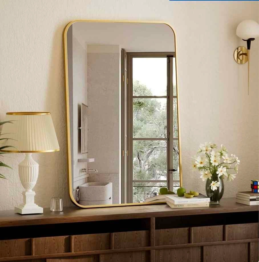 Wall Mirror 20" x 28" - Gold color Brand New - photo 3
