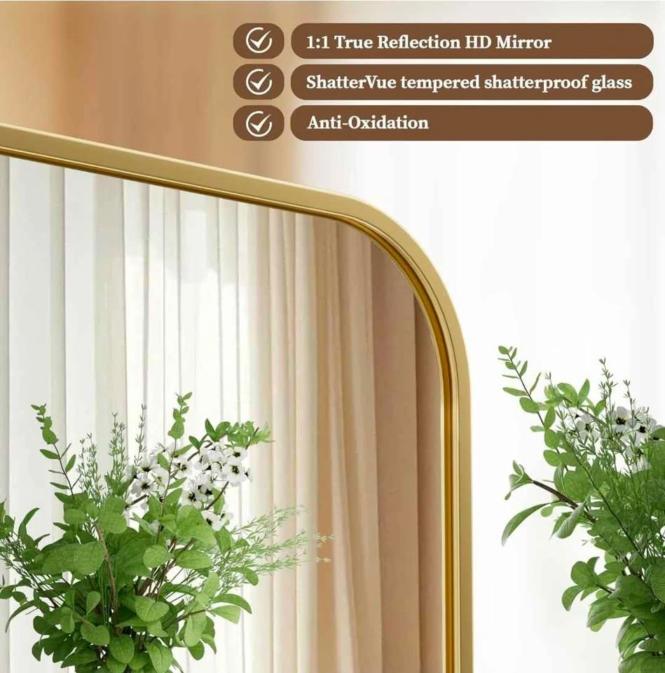Wall Mirror 20" x 28" - Gold color Brand New - photo 4