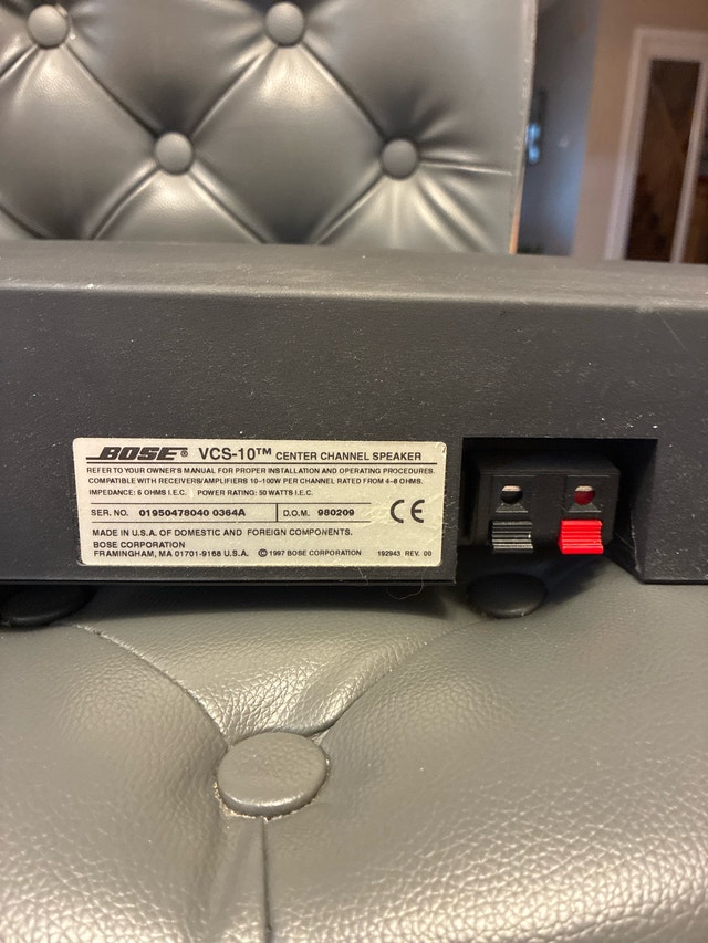 Bose VCS-10 Centre Channel Speaker - photo 3