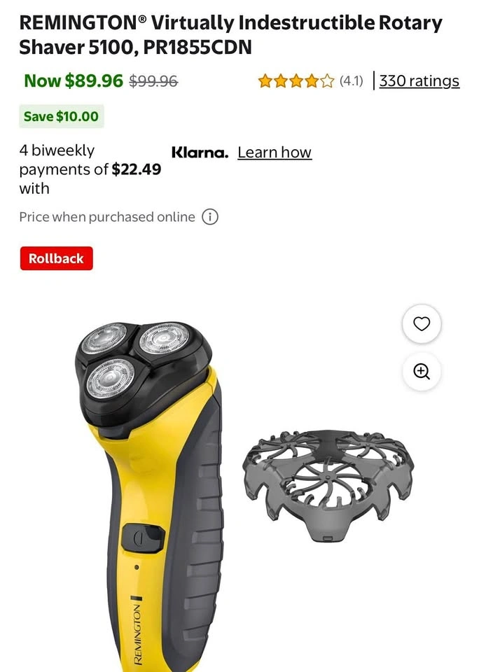 Remington shaver triple system
