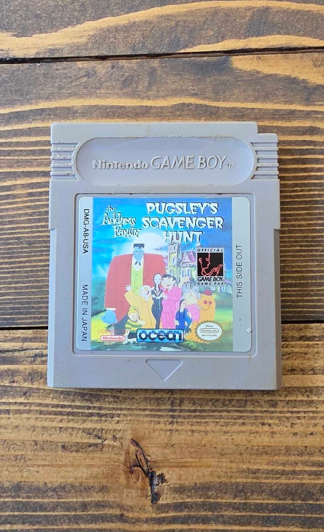 Nintendo Gameboy Pugsleys Scavenger Hunt