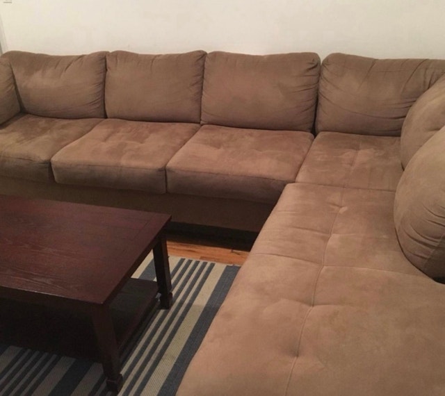 brown sectional - Free Delivery