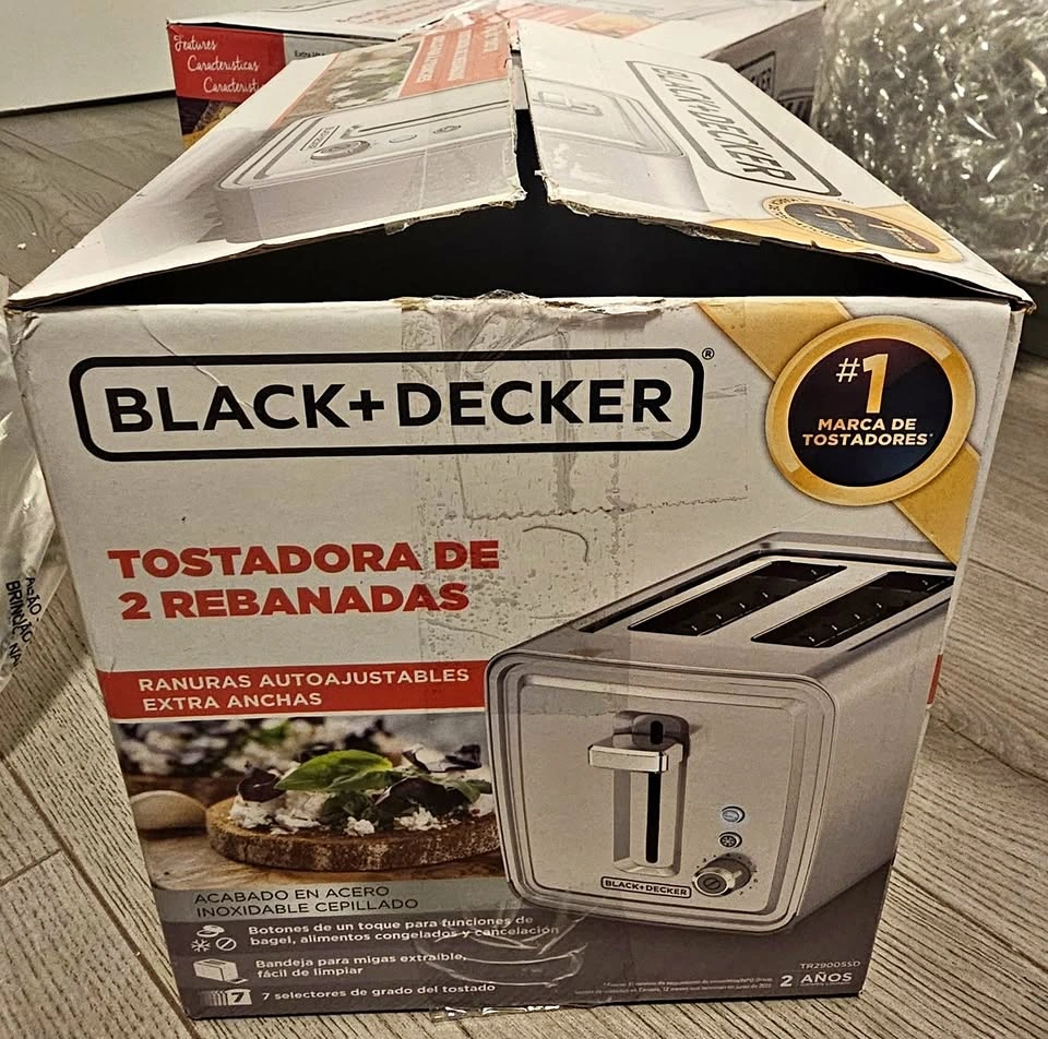 Black and Decker Toaster - 2-Slice - Stainless Steel