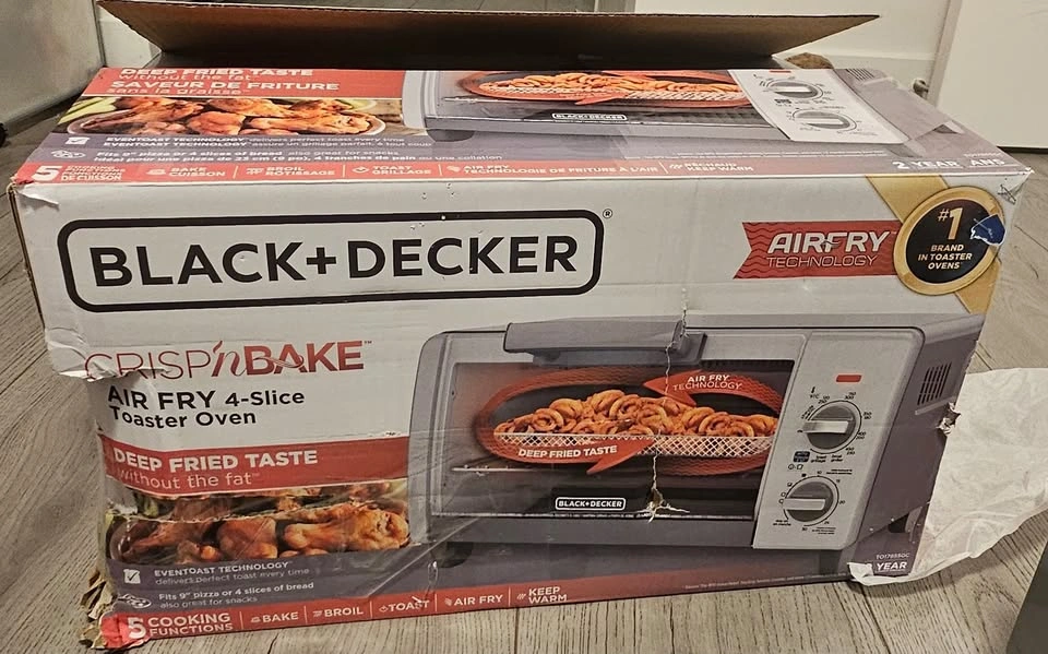 BLACK+DECKER 4-Slice Stainless Steel Toaster Oven