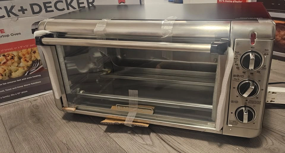 BLACK+DECKER Extra-Wide 8 Slice Stainless Steel Toaster Oven - photo 3