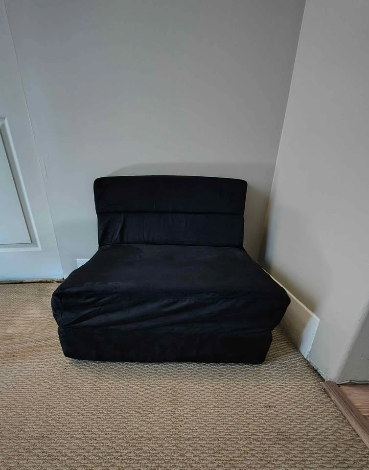 Modular Black velvety adjustable Floor Sofa - photo 4