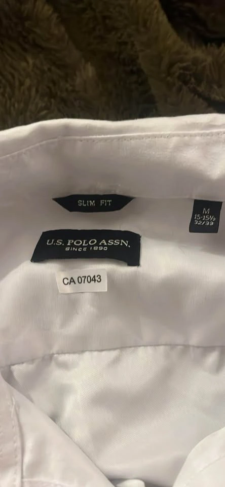 U.S. Polo Assn. White Slim Fit Long-Sleeve Button-Up Shirt M - photo 2