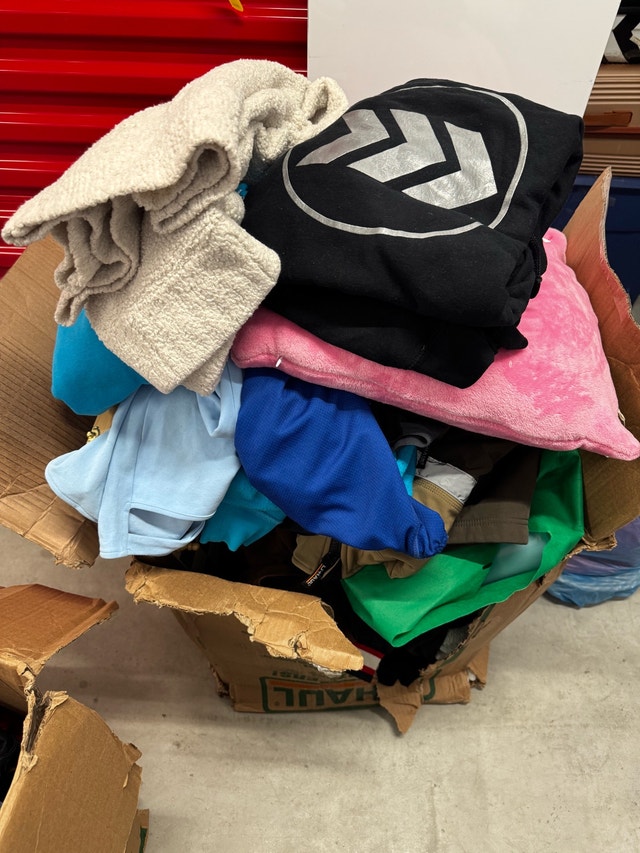 Huge XL U-Haul Box Full of Clothes