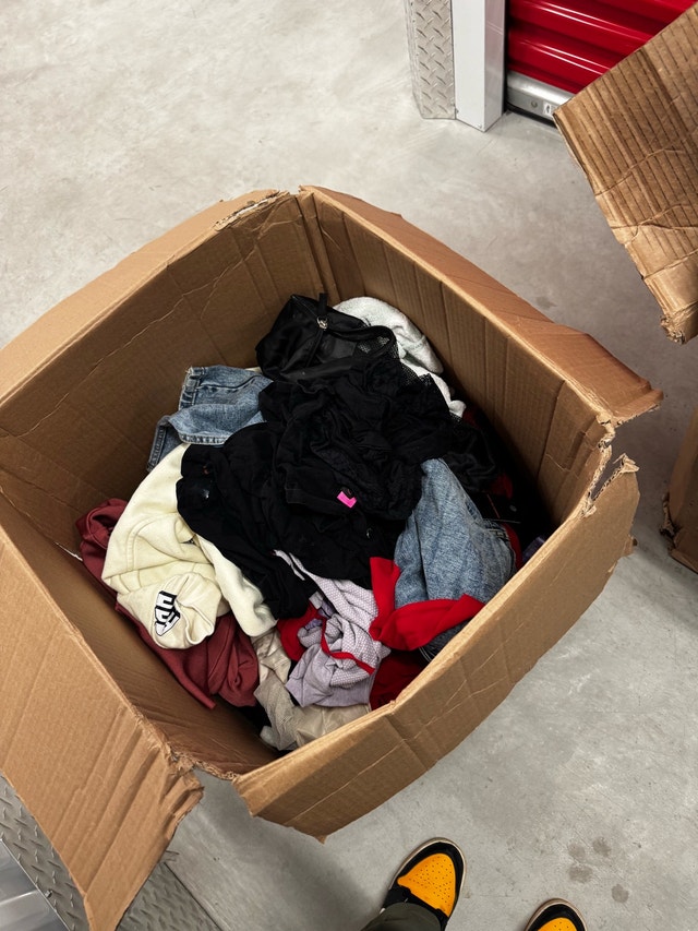 Huge XL U-Haul Box Full of Clothes - photo 4