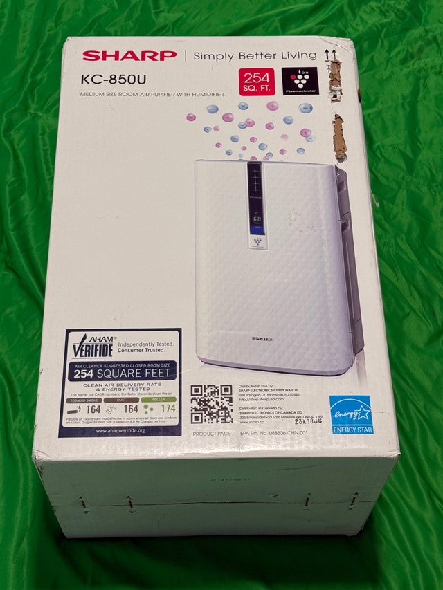 Sharp Air Purifier and Humidifier – True HEPA + Carbon Filter