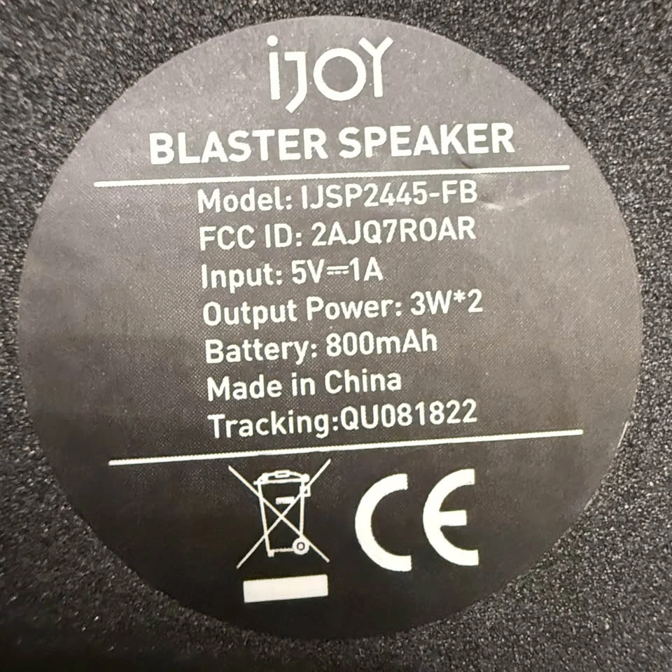 iJoy bluetooth speaker, Black, Brand New Condition - photo 3