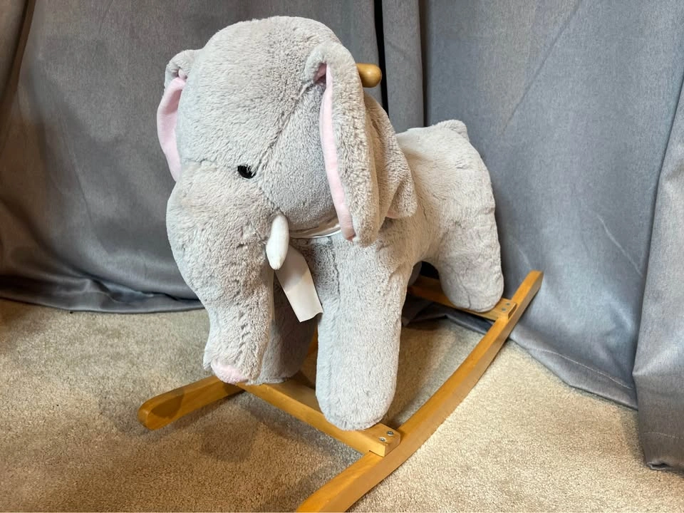 Plush Elephant Rocking Toy - photo 2