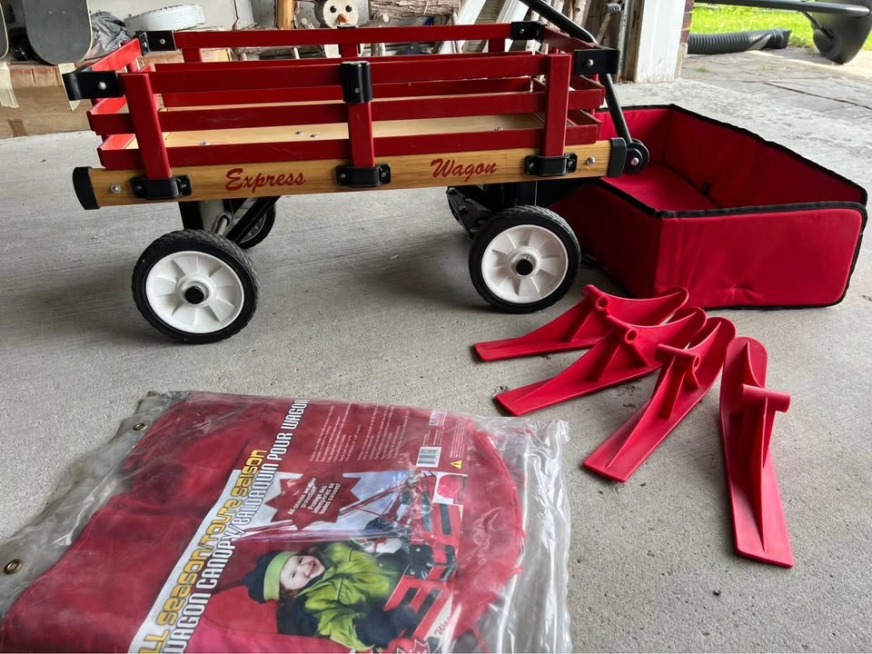 Millside Industries Wagon with Canopy and Ski Attachments - photo 5