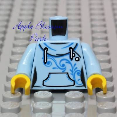NEW Lego Female Girl MINIFIG TORSO - Light Blue Hoodie Jacket - photo 2
