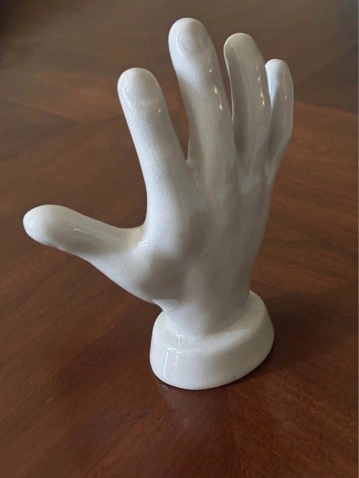 Ceramic Palmistry Hand Sculpture - photo 4