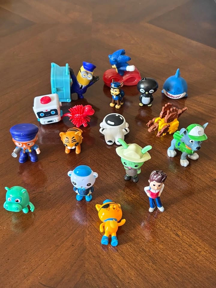 Assorted Toy Figure Lot paw patrol sonic minions