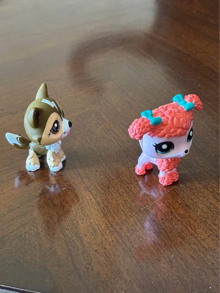 Littlest Pet Shop Husky and Poodle Figures lps - photo 5