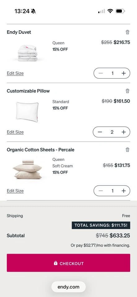 NEW Endy Queen Bedding Bundle - photo 3