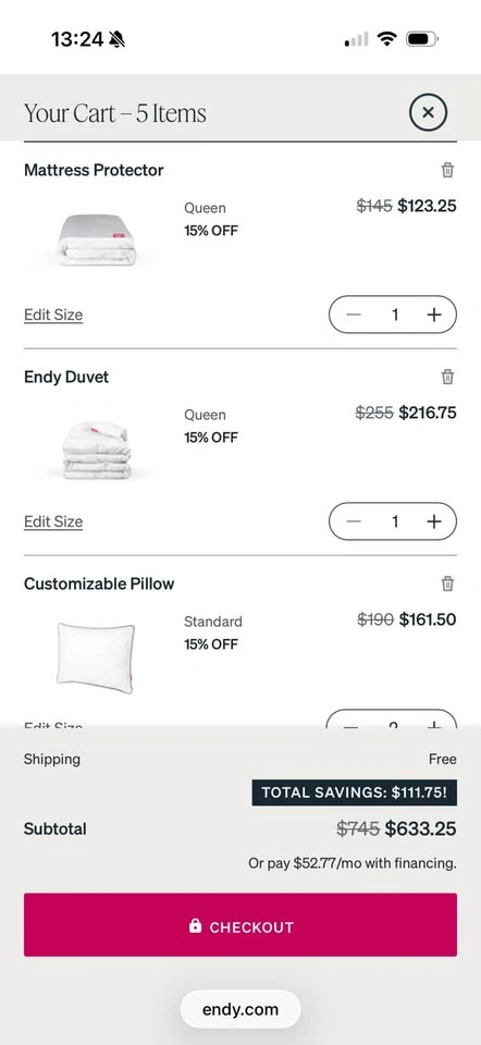 NEW Endy Queen Bedding Bundle - photo 4