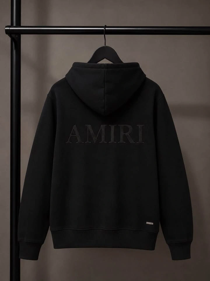 Amiri Black On Black Hoodie - photo 2