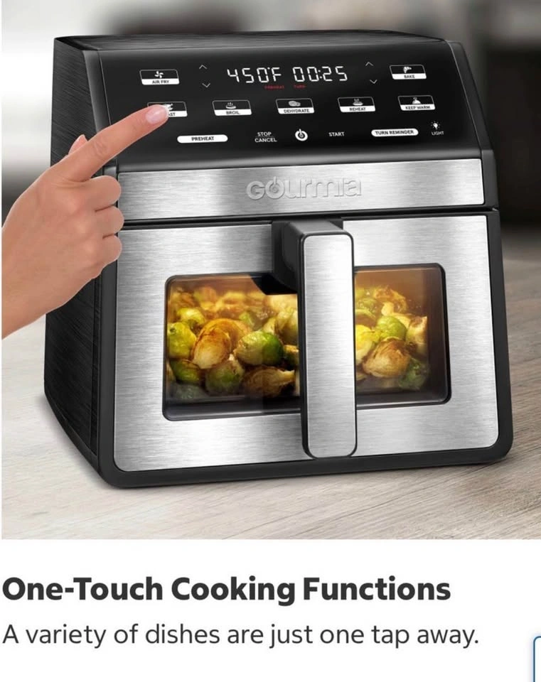 Large Gourmia 7.57 L (8 qt.) Digital Air Fryer - photo 2